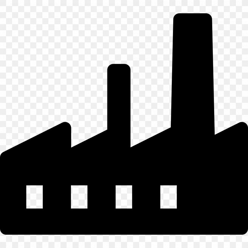 Factory Industry Clip Art, PNG, 2000x2000px, Factory, Black, Black And White, Brand, Building Download Free