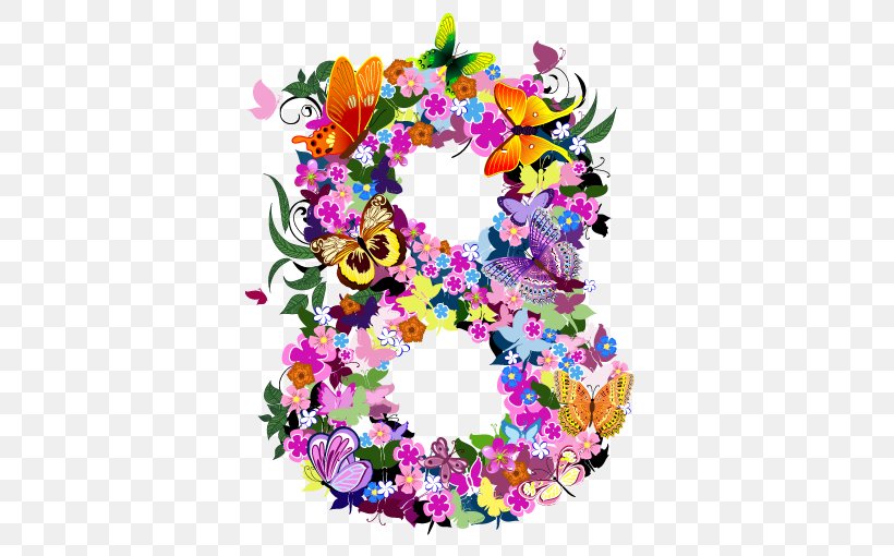 Number Flower, PNG, 408x510px, Number, Blingee, Flora, Floral Design, Floristry Download Free
