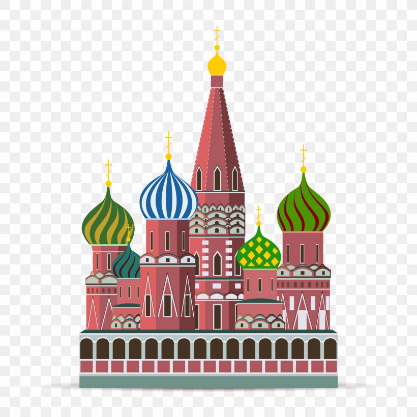 St. Basil's Cathedral The Moscow Kremlin Vector Graphics Illustration, PNG, 2000x2000px, St Basils Cathedral, Building, Cathedral, Church, Dome Download Free
