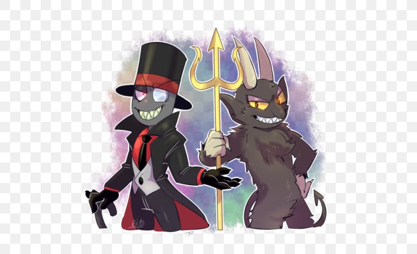 Cuphead Hat Bendy And The Ink Machine Devil Villain, PNG, 500x500px, Cuphead, Bendy And The Ink Machine, Black Hat, Cartoon, Devil Download Free