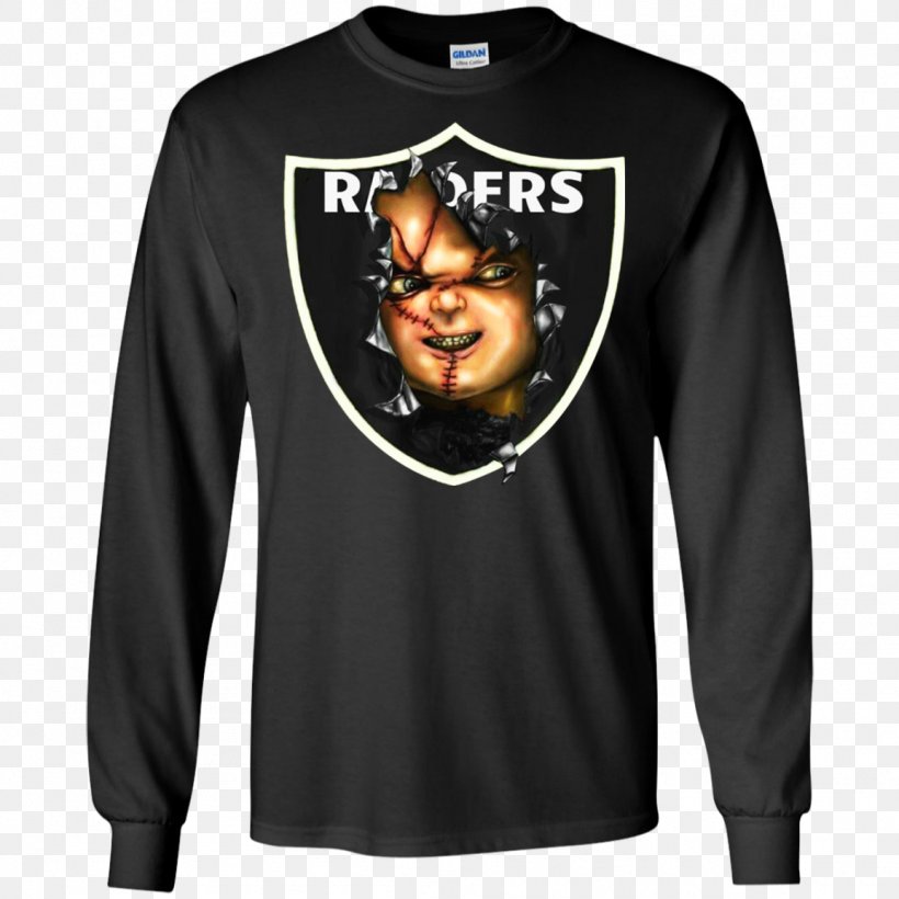 Oakland Raiders Jon Gruden Chucky T-shirt Hoodie, PNG, 1155x1155px, Oakland Raiders, Active Shirt, Black, Bluza, Brand Download Free