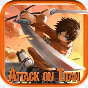 Attack Of Titan - Eren Yeager Mikasa Ackerman Armin Arlert Attack On Titan Linked Horizon PNG
