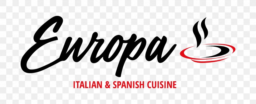 Europa Italian & Spanish Cuisine Restaurant Italian Cuisine, PNG, 3301x1345px, Spanish Cuisine, Black And White, Brand, Calligraphy, Cuisine Download Free