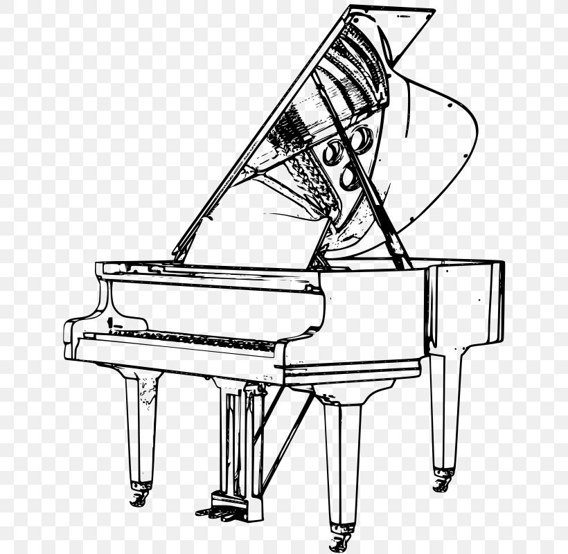 Grand Piano Drawing Musical Instruments Clip Art, PNG, 647x800px, Watercolor, Cartoon, Flower, Frame, Heart Download Free