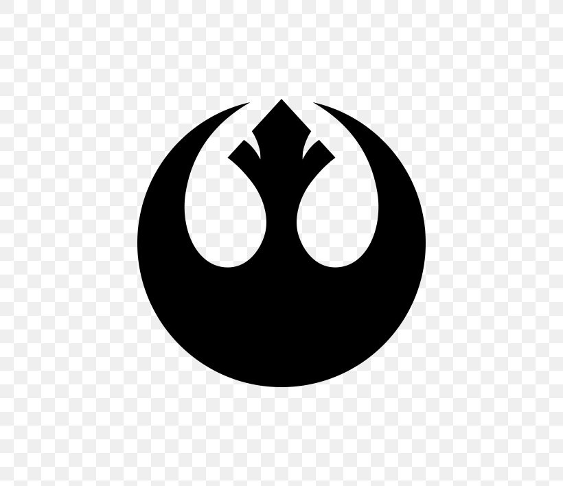 Rebel Alliance Star Wars Logo Jedi Decal, PNG, 570x708px, Rebel Alliance, Black And White, Death Star, Decal, Jedi Download Free