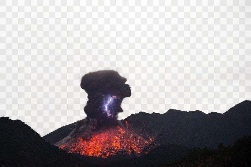 Sakurajima Chaitxe9n Mount Merapi Volcano Lightning, PNG, 870x580px, Sakurajima, Dirty Thunderstorm, Ejecta, Eldgos, Heat Download Free