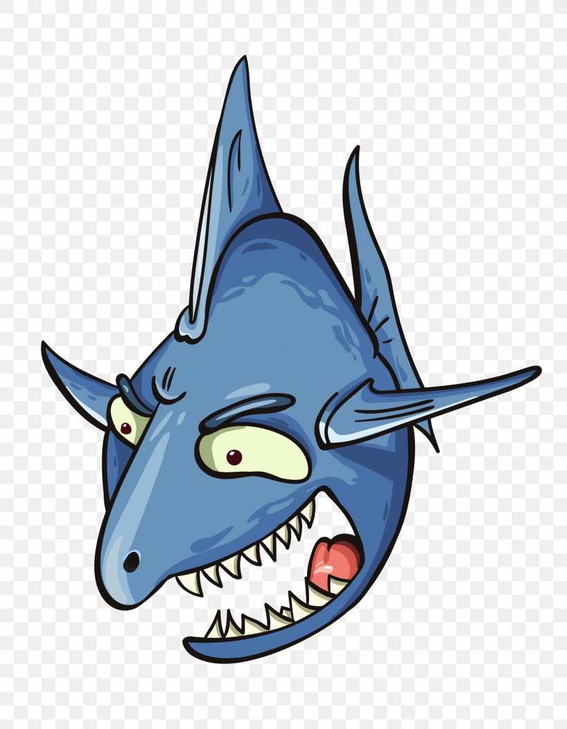 Shark Goldfish Animation Spot-fin Porcupinefish, PNG, 2100x2701px, Shark, Animated Cartoon, Animation, Aquatic Animal, Carp Download Free