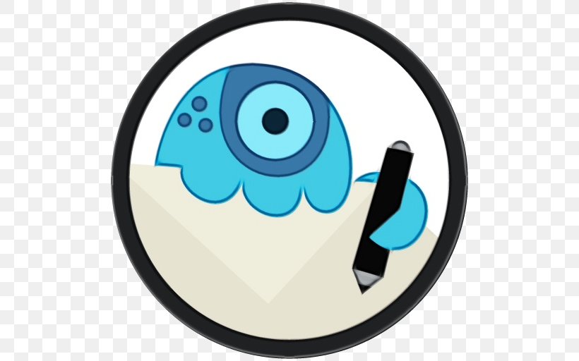 Aqua Turquoise Cartoon Circle Symbol, PNG, 512x512px, Watercolor, Aqua, Cartoon, Paint, Symbol Download Free