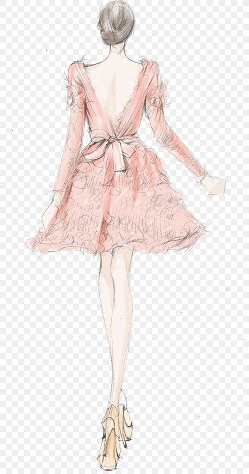 Drawing Fashion Illustration Fashion Design Sketch, PNG, 1000x1902px, Watercolor, Cartoon, Flower, Frame, Heart Download Free