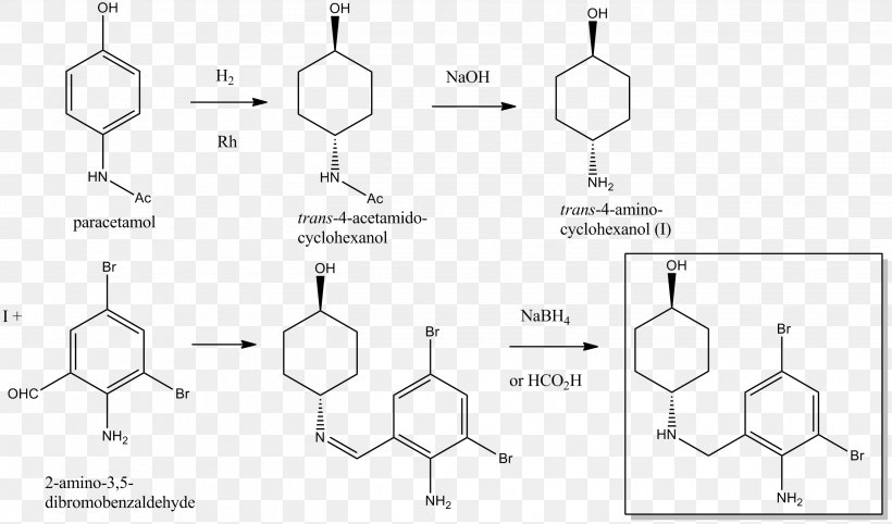 Bromhexine Ambroxol Mucokinetics Pharmaceutical Drug Chemical Synthesis, PNG, 2633x1550px, Bromhexine, Ambroxol, Area, Auto Part, Black And White Download Free