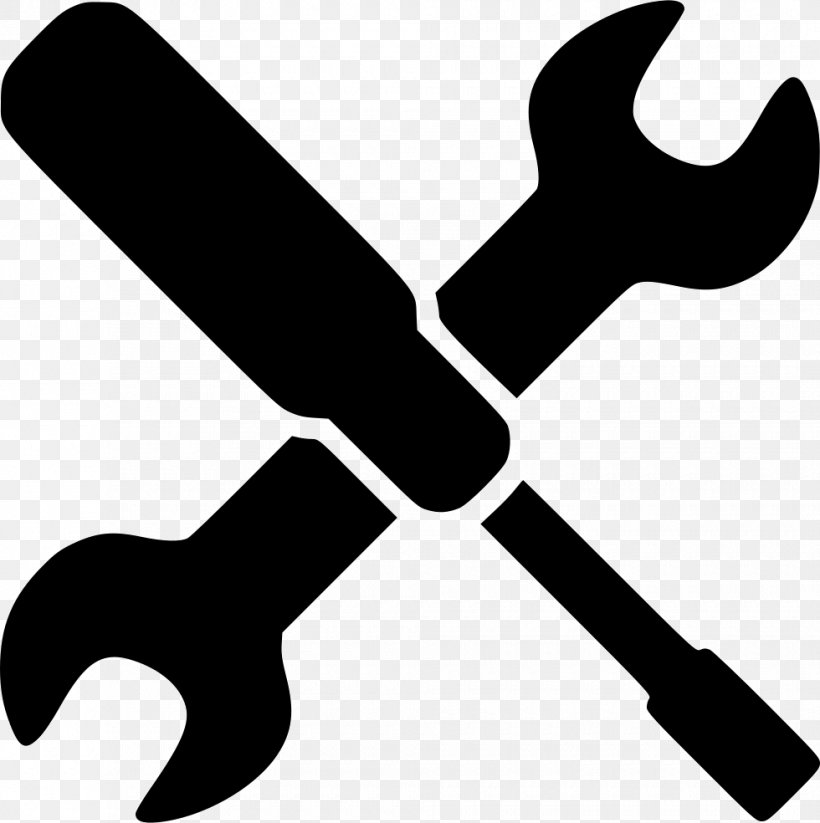 Spanners Screwdriver Tool Maintenance, PNG, 980x984px, Spanners, Adjustable Spanner, Black, Black And White, Business Download Free