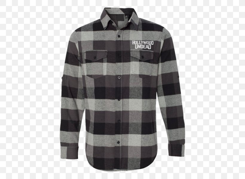 Flannel T-shirt Tartan, PNG, 600x600px, Flannel, Black, Button, Clothing, Corporation Download Free