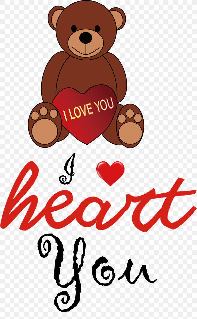 I Heart You Valentines Day Love, PNG, 1851x2999px, I Heart You, Bears, Biology, Cartoon, Line Download Free