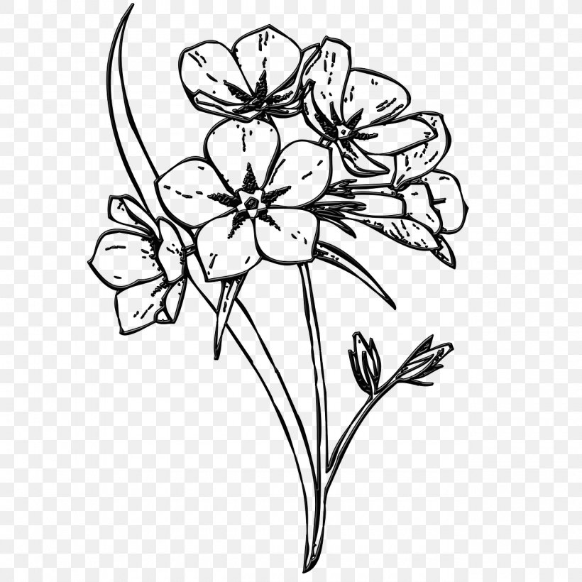 Floral Design Flower Image Drawing Clip Art, PNG, 1280x1280px, Floral Design, Art, Artwork, Black And White, Branch Download Free