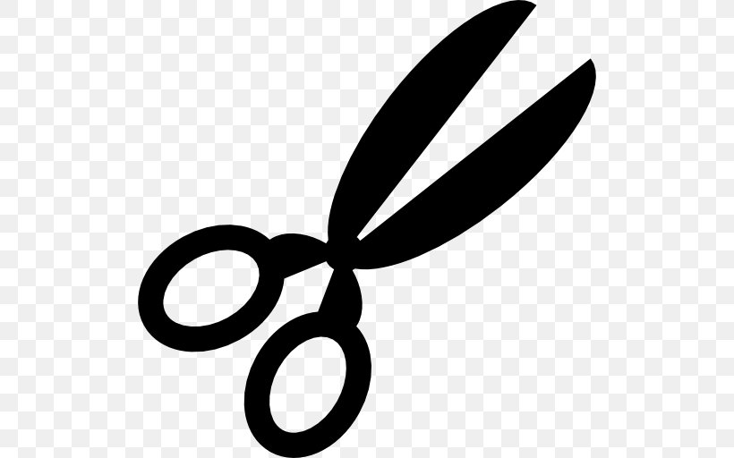 Scissors Shape Symbol Clip Art, PNG, 512x512px, Scissors, Artwork, Black, Black And White, Leaf Download Free