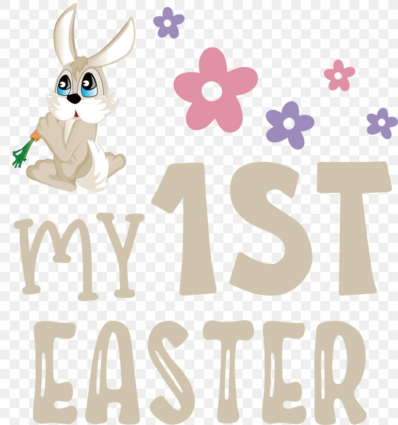 Happy Easter Day My 1st Easter, PNG, 2810x3000px, Happy Easter Day, Cartoon, Easter Bunny, Geometry, Hare Download Free