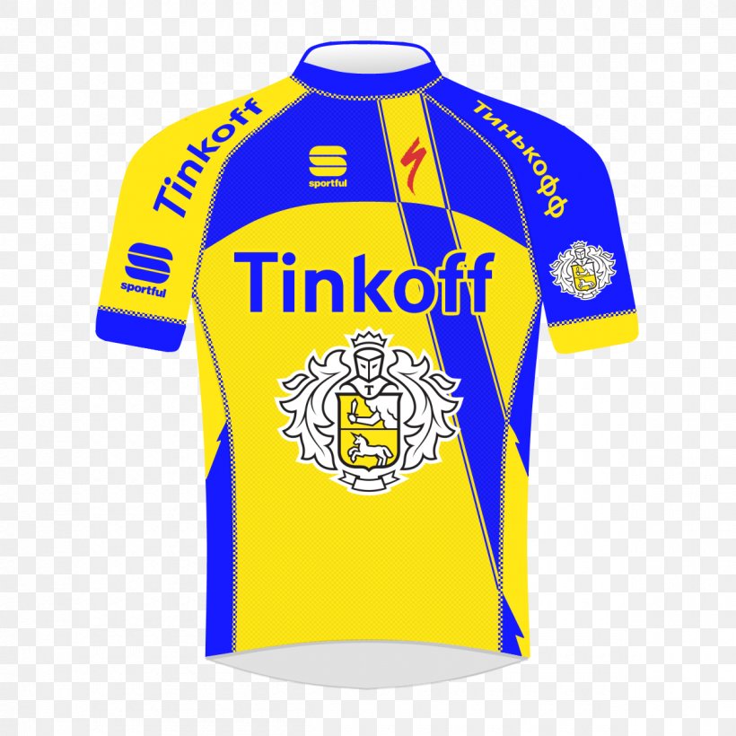 Sports Fan Jersey Tinkoff Brewery T-shirt Logo, PNG, 1200x1200px, Sports Fan Jersey, Active Shirt, Area, Blue, Brand Download Free