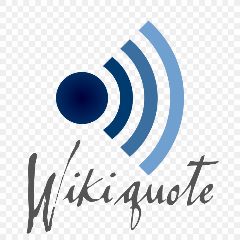 Wikiquote Wikimedia Foundation Quotation Wikimedia Commons, PNG, 1024x1024px, Wikiquote, Blue, Brand, Copyright, English Download Free