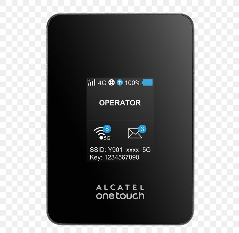 Alcatel Mobile LTE Advanced 4G Router, PNG, 800x800px, Alcatel Mobile, Alcatel One Touch, Brand, Electronic Device, Electronics Download Free