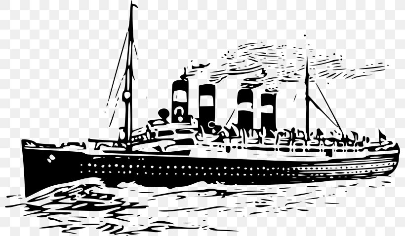 Cruise Ship Clip Art, PNG, 800x479px, Cruise Ship, Armored Cruiser, Black And White, Boat, Coastal Defence Ship Download Free