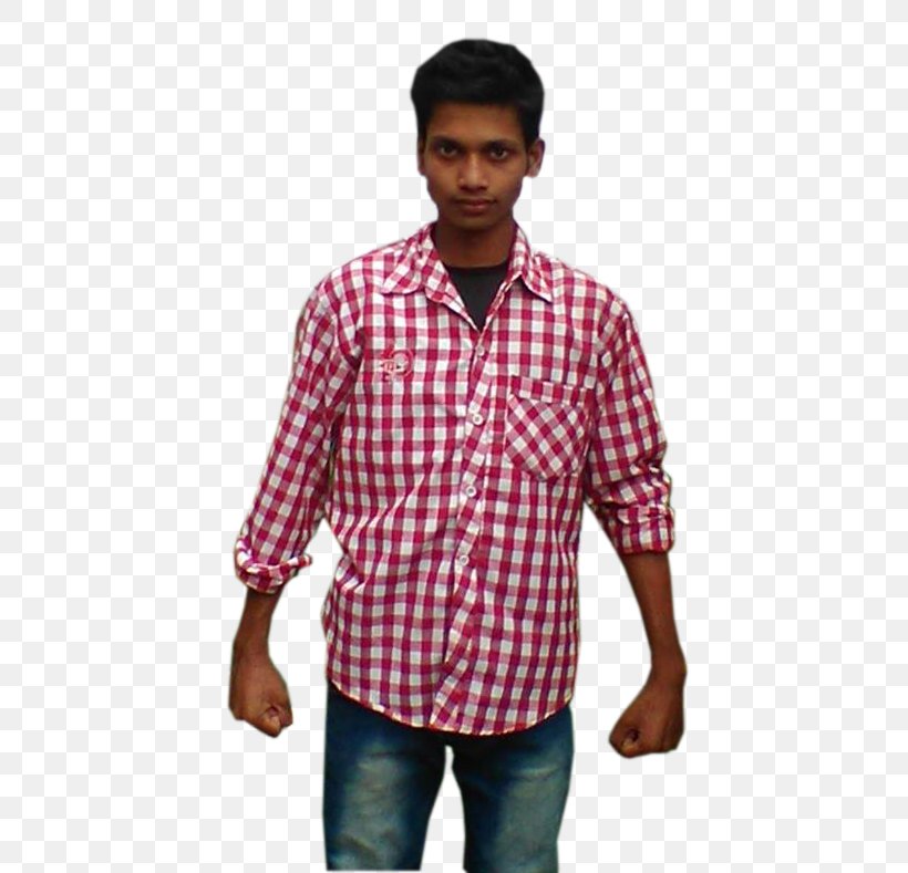 Dress Shirt Tartan T-shirt Pink M, PNG, 510x789px, Dress Shirt, Blue, Button, Clothing, Collar Download Free