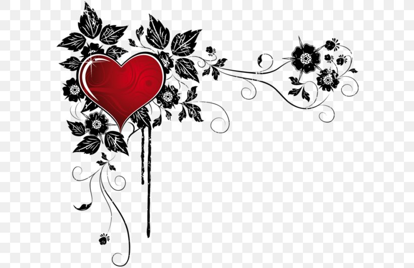 Heart Red Clip Art, PNG, 600x530px, Heart, Art, Black And White, Branch, Color Download Free