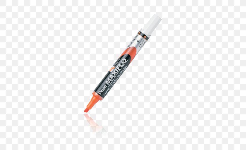 Pens Dry-Erase Boards Marker Pen Pentel Feutre Effaçable, PNG, 500x500px, Pens, Dryerase Boards, Marker Pen, Orange, Pen Download Free