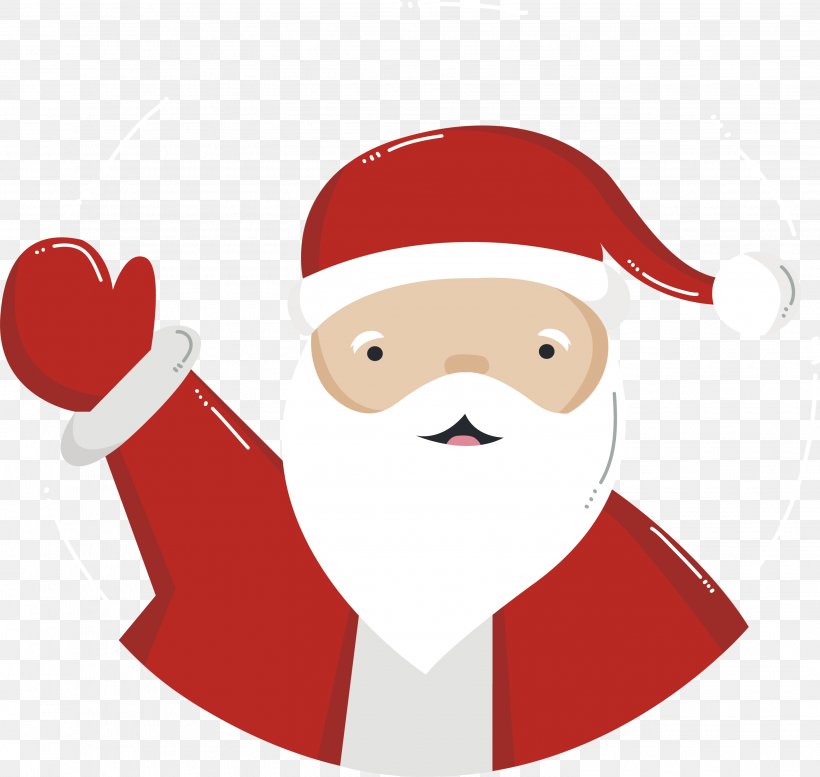 Greeting Santa Claus, PNG, 2906x2754px, Santa Claus, Art, Christmas, Christmas Ornament, Clip Art Download Free
