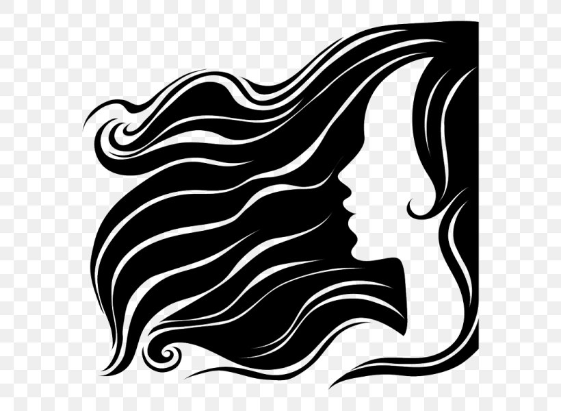 Long Hair Woman, PNG, 600x600px, Hair, Beauty Parlour, Black, Black And White, Face Download Free