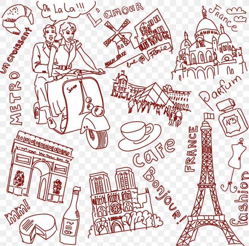 Paris London Drawing Sketch, PNG, 877x869px, Paris, Area, Art, Artwork, Black And White Download Free