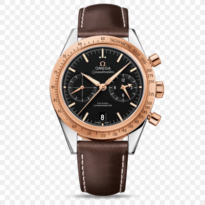 Omega Speedmaster Omega SA Watch Coaxial Escapement Chronograph, PNG, 950x950px, Omega Speedmaster, Brand, Brown, Chronograph, Chronometer Watch Download Free