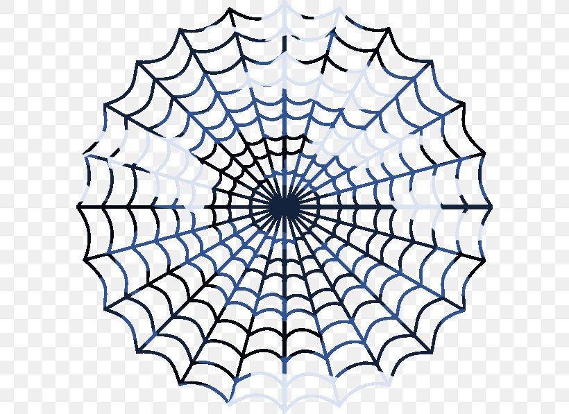 Spider Web Clip Art, PNG, 600x597px, Spider, Area, Black And White, Leaf, Material Download Free