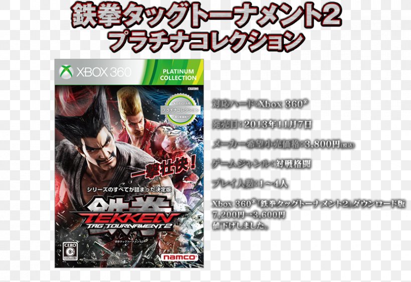 Xbox 360 Tekken Tag Tournament 2 Jun Kazama Wii U, PNG, 830x570px, Xbox 360, Advertising, Arcade Game, Bandai Namco Entertainment, Brand Download Free