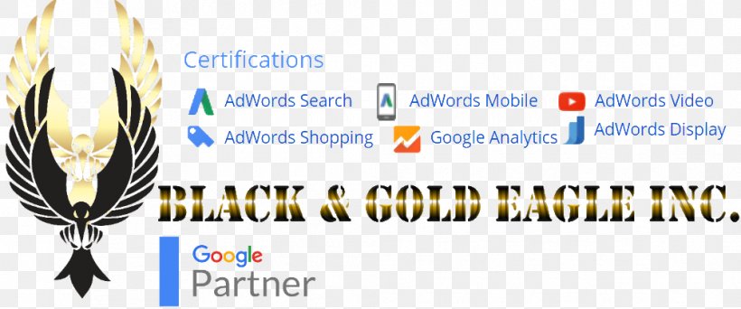Black And Gold Eagle Inc. Digital Marketing Brand E-commerce, PNG, 1007x420px, Watercolor, Cartoon, Flower, Frame, Heart Download Free