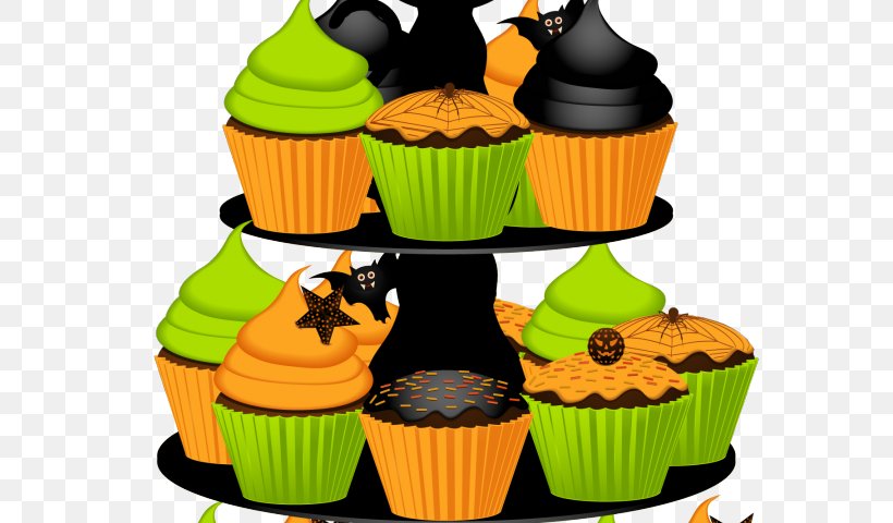 Cupcake American Muffins Halloween Cake Clip Art, PNG, 640x480px, Cupcake, American Muffins, Birthday Cake, Biscuits, Cake Download Free