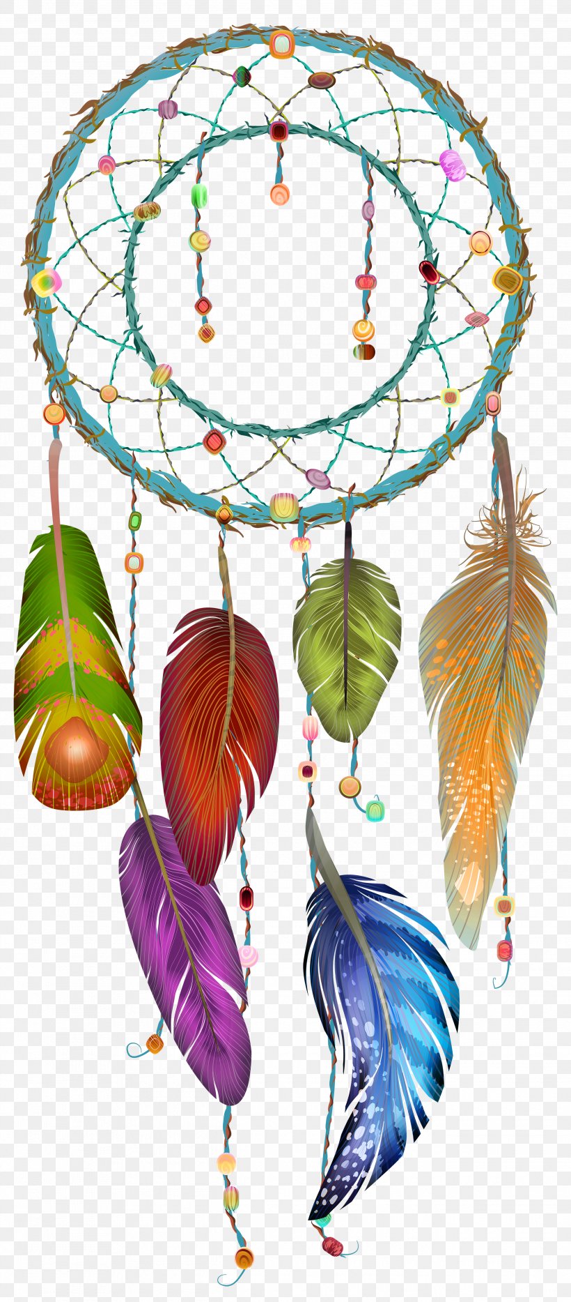 Dreamcatcher Drawing Indigenous Peoples Of The Americas, PNG, 2635x6000px, Dreamcatcher, Color, Drawing, Dream, Feather Download Free