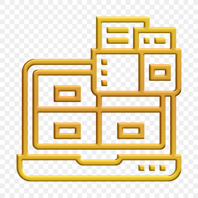 Laptop Icon Business Essential Icon Files And Folders Icon, PNG, 1196x1196px, Laptop Icon, Business Essential Icon, Files And Folders Icon, Line, Yellow Download Free