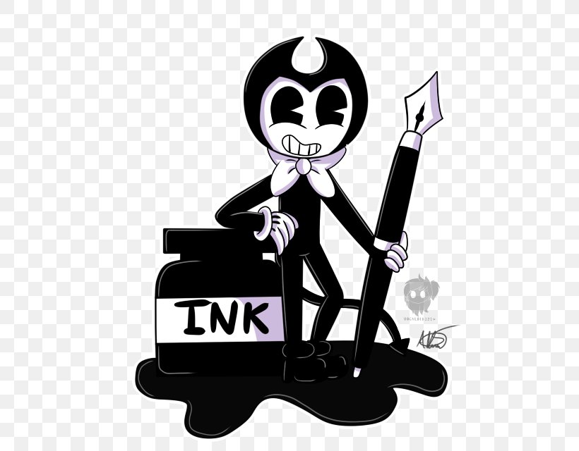 Bendy And The Ink Machine Drawing TheMeatly Games Bacon Soup Fan Art, PNG, 499x640px, Bendy And The Ink Machine, Art, Bacon Soup, Cartoon, Character Download Free