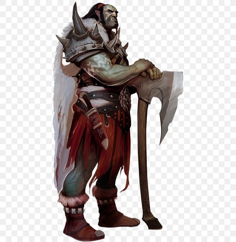 Dungeons & Dragons Pathfinder Roleplaying Game Half-orc Warrior, PNG, 452x840px, Dungeons Dragons, Action Figure, Armour, Barbarian, D20 System Download Free