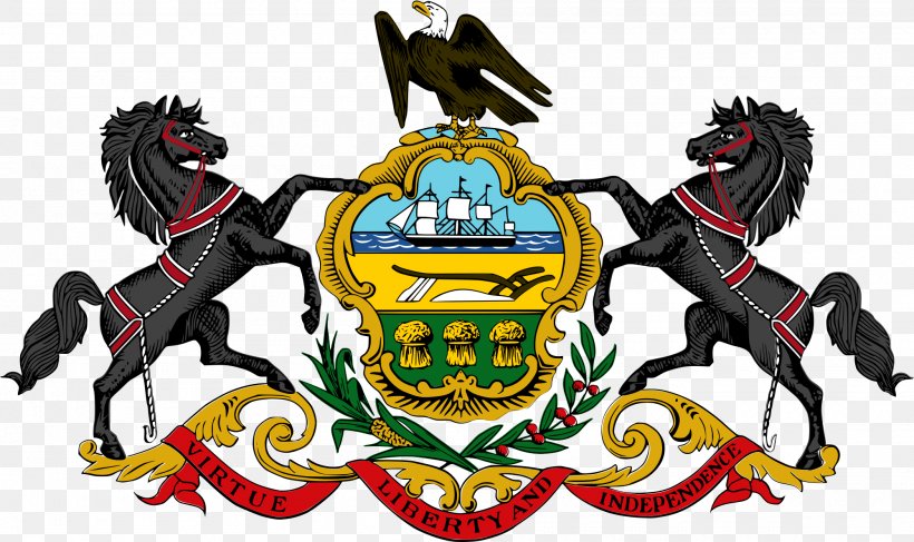 Flag And Coat Of Arms Of Pennsylvania Crest Seal Of Pennsylvania, PNG, 2000x1190px, Pennsylvania, Coat Of Arms, Crest, Escudo De Armas De Pensilvania, Flag Download Free