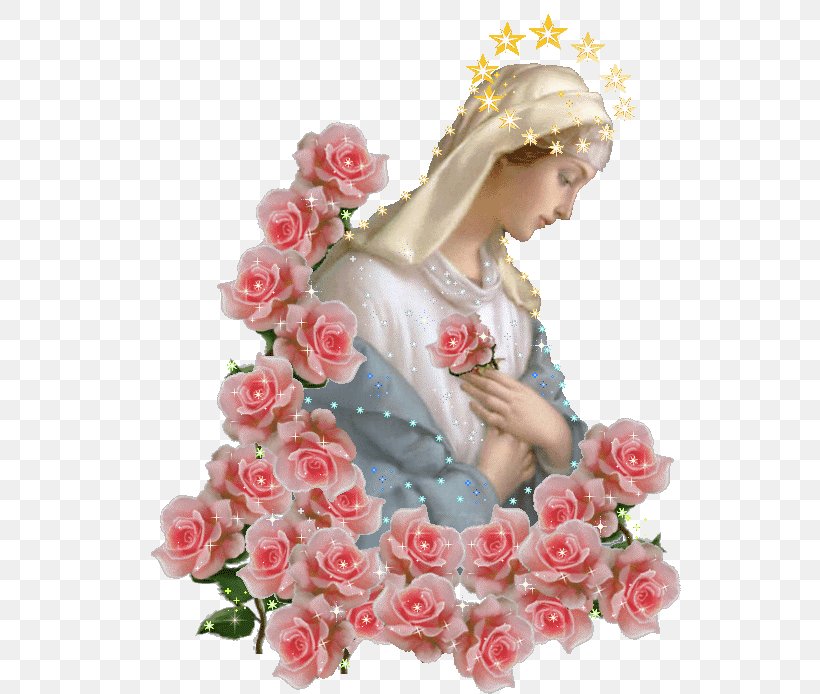 Immaculate Heart Of Mary Garden Roses Mary Help Of Christians Madonna, PNG, 542x694px, Mary, Artificial Flower, Cut Flowers, Figurine, Floral Design Download Free