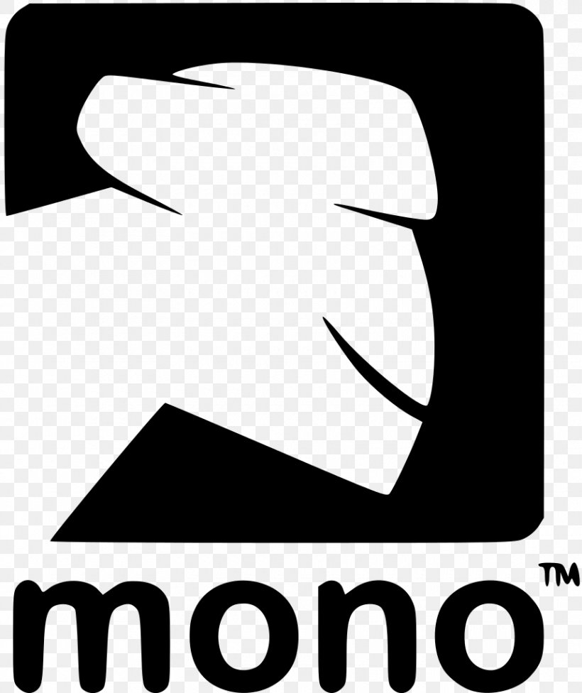 Mono .NET Framework Microsoft Implementation Common Language Infrastructure, PNG, 860x1024px, Mono, Area, Artwork, Aspnet, Black Download Free
