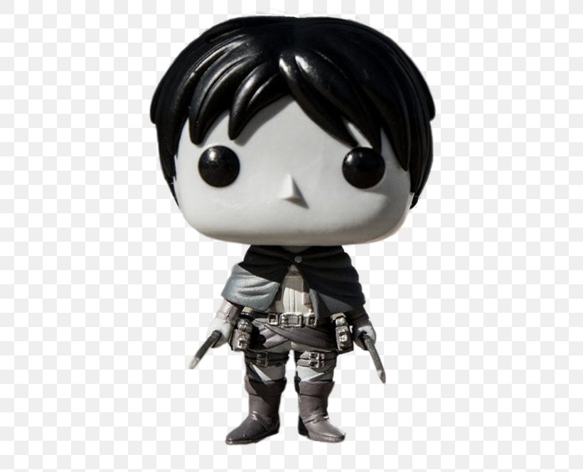 Eren Yeager Funko Action & Toy Figures Attack On Titan Eren Jaeger Pop! Vinyl Figure Attack On Titan Pop! Vinyl Figure Black & White Eren Jaeger, PNG, 428x664px, Eren Yeager, Action Figure, Action Toy Figures, Attack On Titan, Fictional Character Download Free
