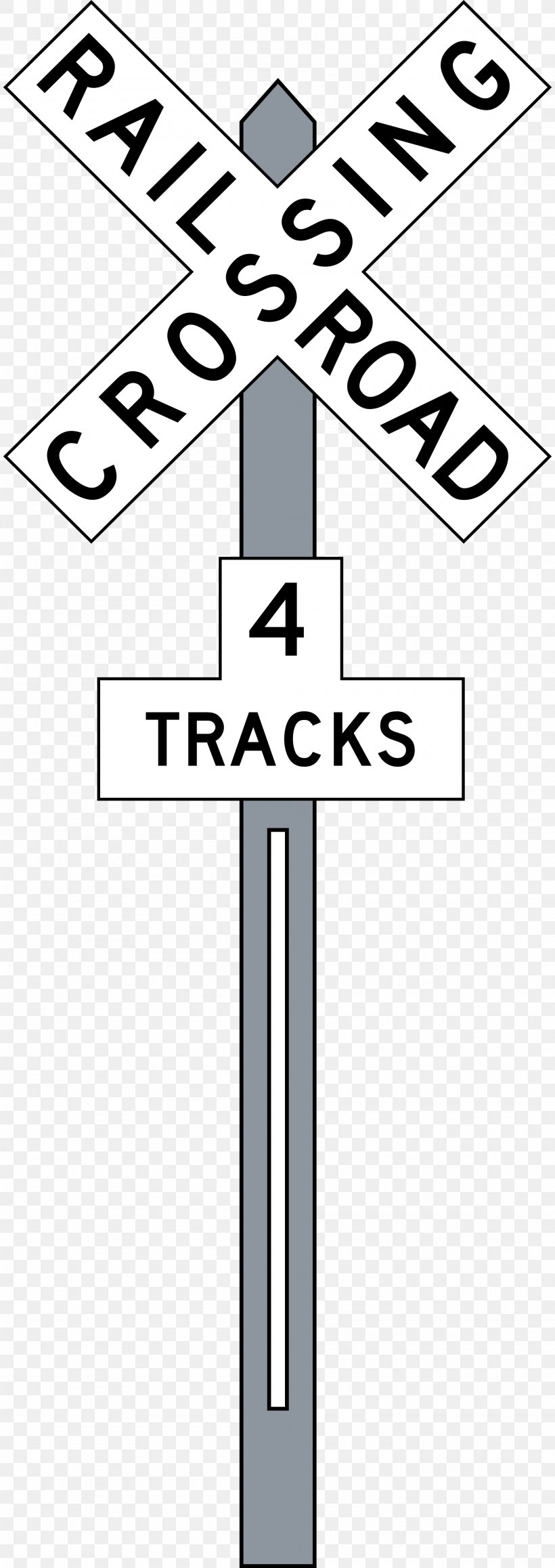Rail Transport Train Level Crossing Crossbuck Track, PNG, 2000x5647px, Rail Transport, Area, Black And White, Brand, Crossbuck Download Free