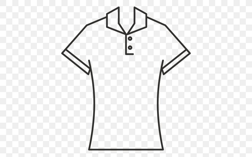 T-shirt Collar Polo Shirt, PNG, 512x512px, Tshirt, Area, Black, Black And White, Camiseta Transparente Download Free