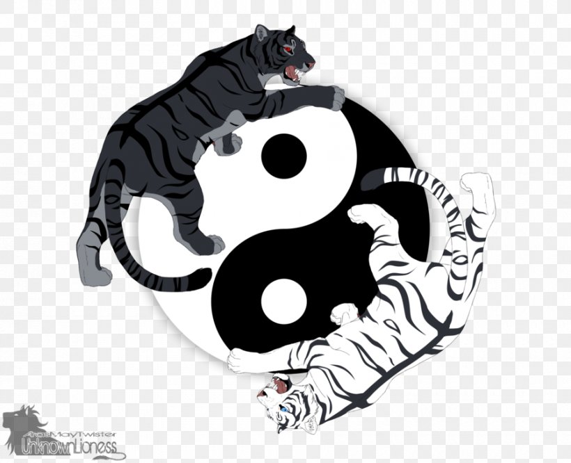 Tiger Felidae Cat Yin And Yang, PNG, 900x732px, Tiger, Black, Black Panther, Black Tiger, Carnivora Download Free