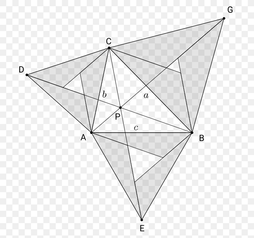Triangle Weitzenböck's Inequality Mathematics, PNG, 725x768px, Triangle, Area, Black And White, Inequality, Interplanetary File System Download Free