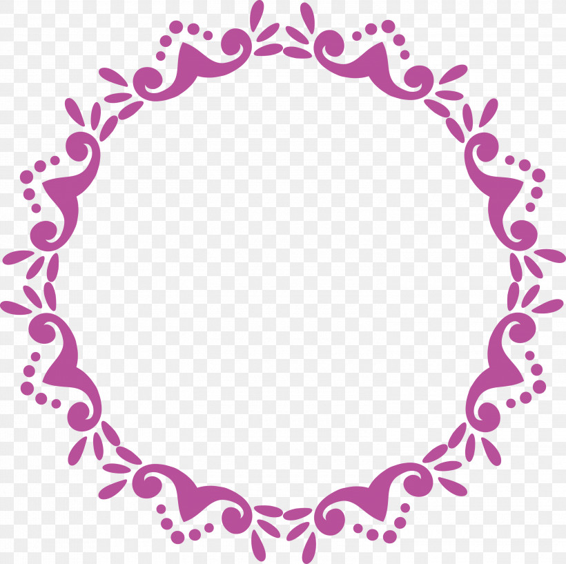 Floral Frame Flower Frame Monogram Frame, PNG, 3000x2991px, Floral Frame, Circle, Flower Frame, Magenta, Monogram Frame Download Free