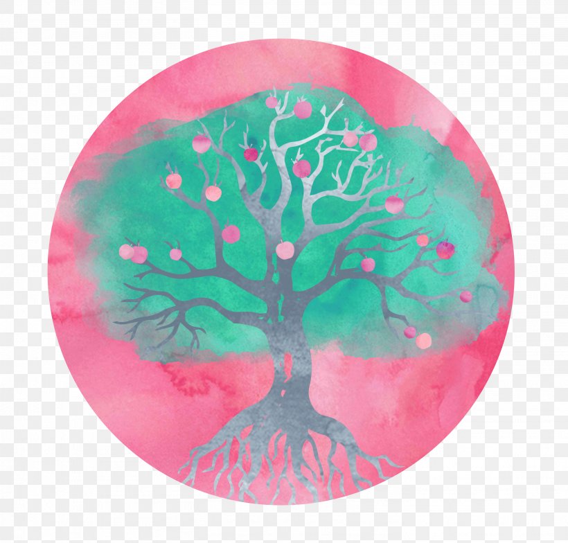 Tree, PNG, 2916x2790px, Tree, Green, Magenta, Organism, Pink Download Free