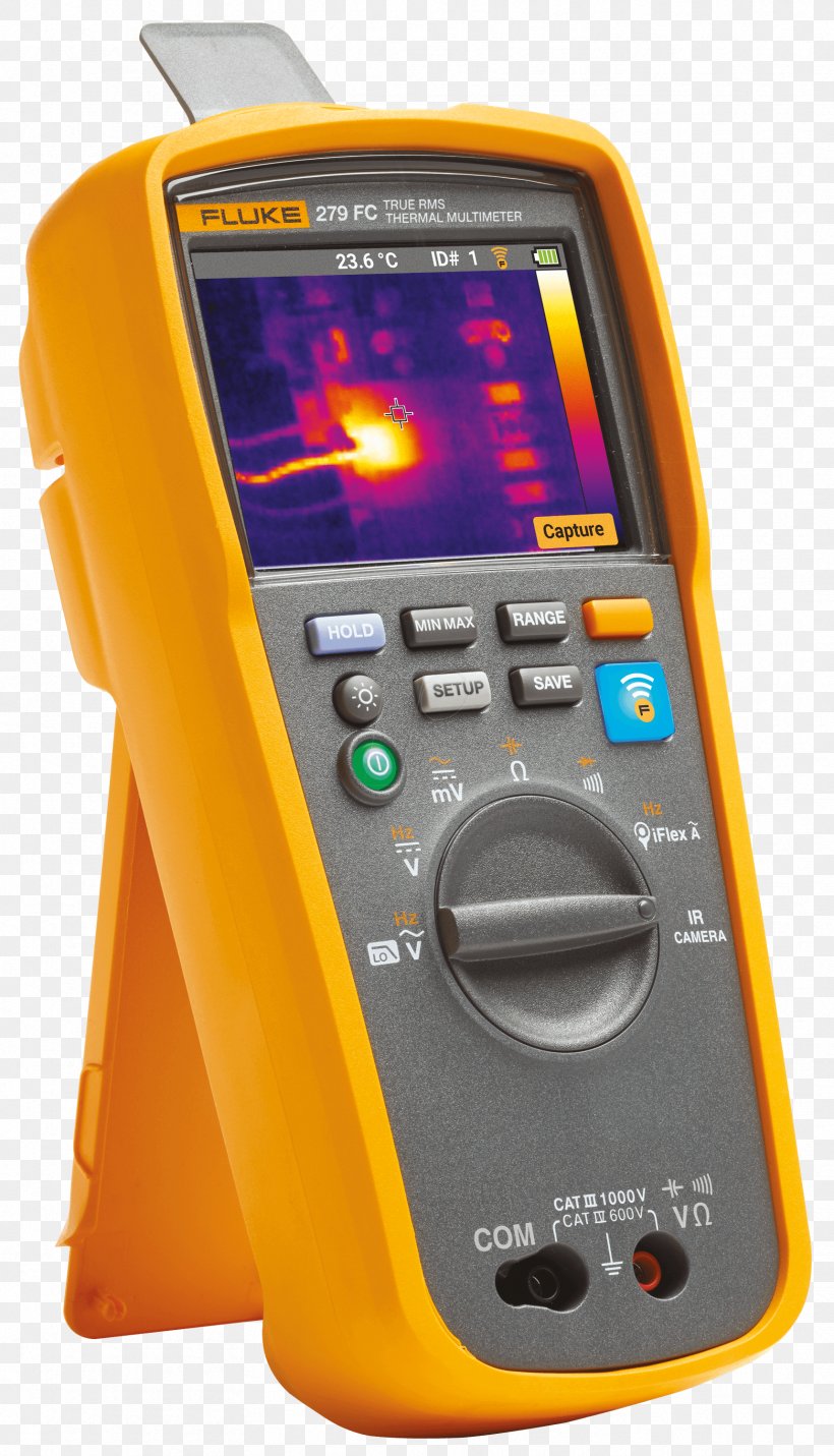 Fluke Corporation Digital Multimeter True RMS Converter Thermography, PNG, 1718x3000px, Fluke Corporation, Alternating Current, Current Clamp, Digital Multimeter, Direct Current Download Free